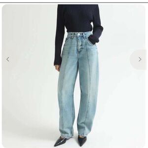 DALA Lido Flat Seam Barrel Leg Jeans NWT
